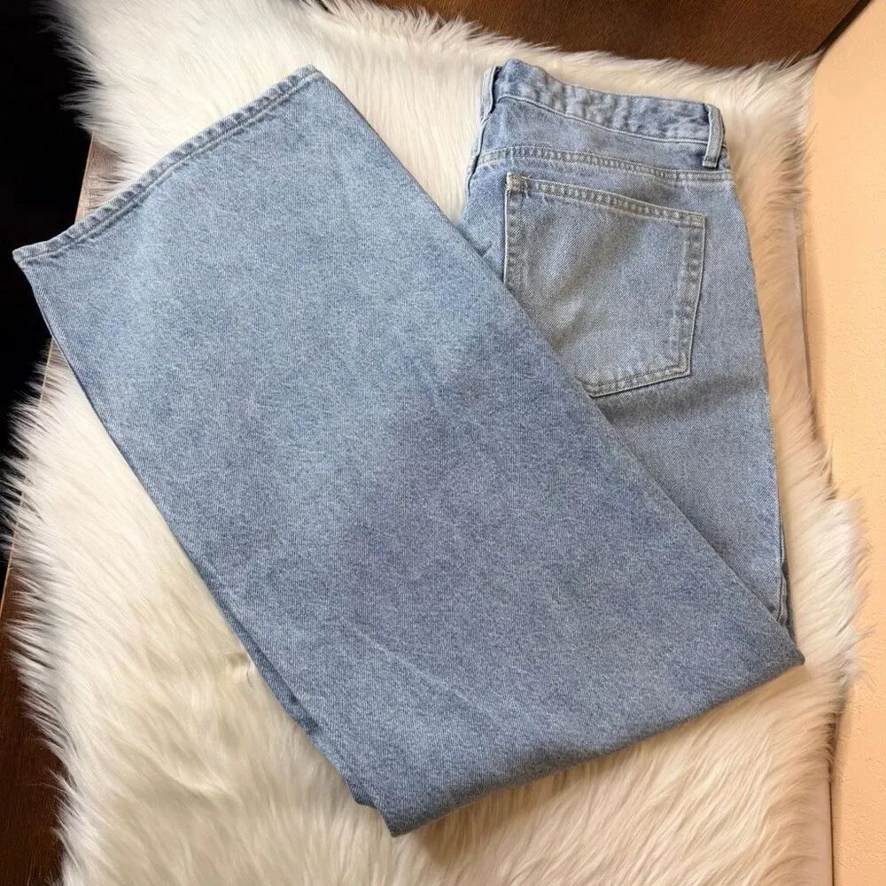 H&M Button Fly Straight Leg Jeans Size 10